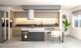 design kitchen interior and rendering, 3d realistic image