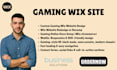 do gaming wix website design wix redesign wix online store website development