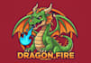 create modern style dragon mascot logo design with business