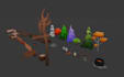 design simple low poly 3d models for games