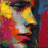 make abstract painting art or color abstract portrait
