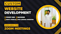 do custom website development as full stack next js react js developer