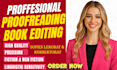 do german book proofreading, german book editing and line editing