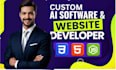 build ai website, business website development as a full stack web developer