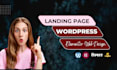 landing page design website with wordpress elementor web design