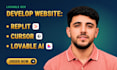 develop website using replit, claude code cursor, and lovable ai