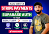 add stripe payments and supabase auth to your replit app replit ai
