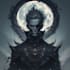draw dark art illustration with engraving style