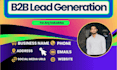 b2b lead generation email list building and lead prospecting