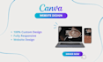 design a canva website or landing page