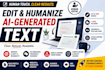 organize and rewrite your text for clarity and readability