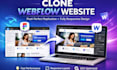 copy clone duplicate or convert your figma design into a webflow website