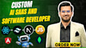 create custom ai powered software and saas web applications