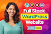 design website development, develop custom website as full stack web developer