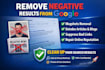 remove mugshot deindex negative link remove bad google searches news blogs links