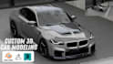 do unique 3d car modeling, car rendering, fivem car, gta v for game and printing