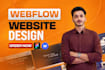 be your webflow developer for webflow website design