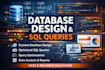 professionally design database and write sql queries
