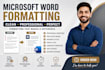 convert PDF to word and format documents professionally