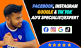 setup facebook, instagram, google, and tiktok ads campaigns