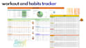 create a custom printable workout habit tracker
