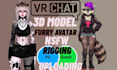 make a unique vrchat avatar 3d model vtuber furry avatar