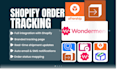 setup shopify order tracking parcel panel tracktor wonderment aftership track123