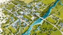 design a custom map, city illustration, and vector site plan