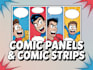 illustrate professional comic strips and panels