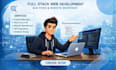 do full stack web development, bug fixes website maintenance