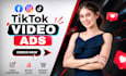 create tik tok video ads and facebook video ads for product ad creatives