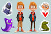 design a cartoon character