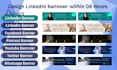 design professional linkedin fb  banners  cover headers