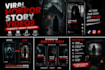 create cinematic horror stories for shorts and reels