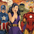 design a marvel style comic book and superhero