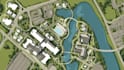 create detailed site plan or flat map illustration