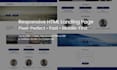 build a clean responsive HTML landing page
