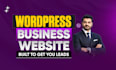 design redesign wordpress business website with elementor pro