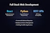 build a full stack web application using react and python
