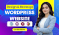 do wordpress website development, website design, redesign, clone blog website