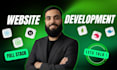 custom website development as full stack developer, front end developer