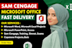 do your sam cengage, capstone, simnet projects in excel, word, PPT, access