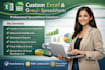 be your custom excel spreadsheet and google sheets expert