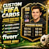 create custom FIFA card with your photo, name, and stats