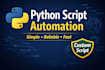 create a simple python script for automation or tasks