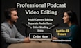 professionally edit your podcast video