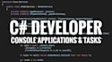 do c sharp console application and programming tasks
