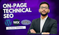 do onpage technical seo for wordpress, wix and php websites