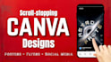 design scroll stopping canva posters and flyers