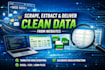 scrape, extract, and deliver clean data from websites